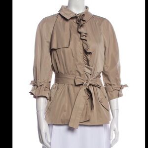 Escada sport ladies coat 38 medium brown trench basic capsule everyday cargo